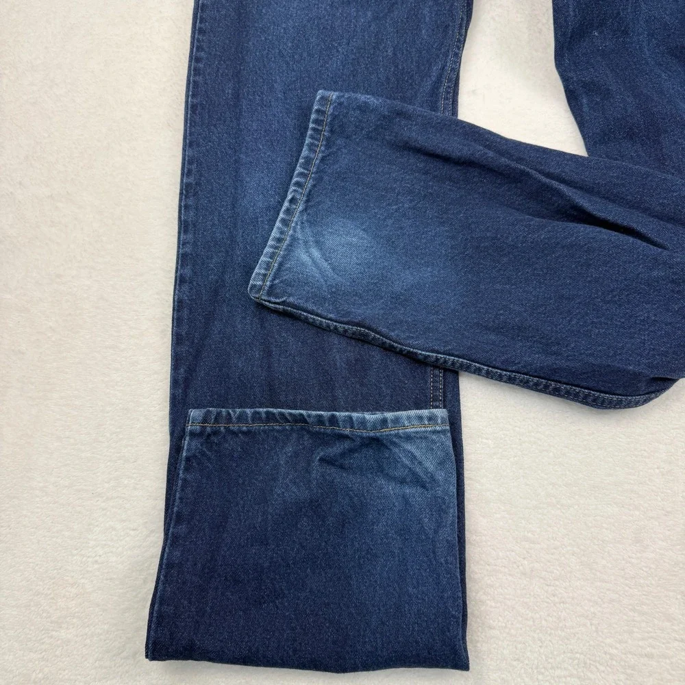 Vintage Levis 505 Regular Fit Straight Leg Jeans Men 36x36 (Fit 34x36) Dark Wash